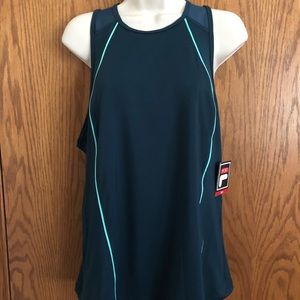 Fila Sport Tank Top Ocean Floor Blue Womens Sz Lg.